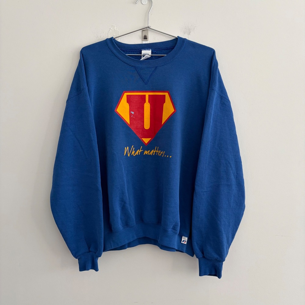 Russell Athletic United Way Hometown Hero Sweatshirt Blue Large